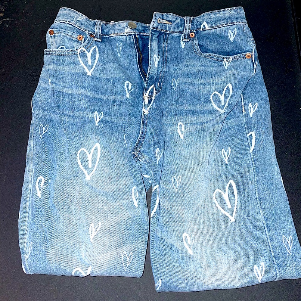 No Boundaries Size 7 Heart Pants